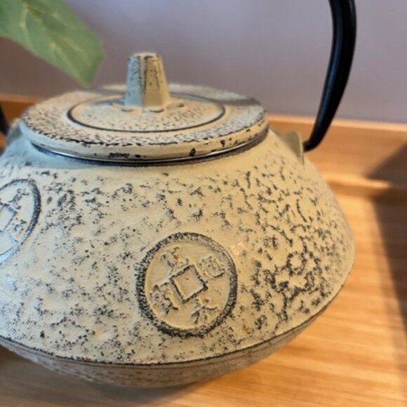 Cast iron Japanese teapot Nambu Ironware Tekki Kozeni Vtg - Picture 2 of 5